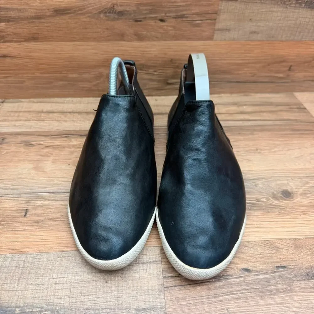 Frye Melanie Chelsea Sneaker Bootie Womens Size 9 In Black Leather